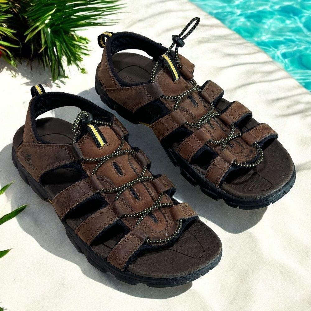 Everest 'Agile Brown' Hiking Water Sandals Mens Size 10.5M